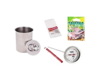 ZESTAW wędliniarski 2x SZYNKOWAR 1,5 kg TERMOMETR