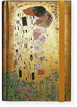 Notes Klimt Kiss notatnik B6 z gumką Mucha