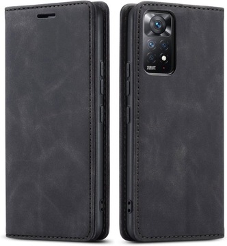 ЧЕХОЛ ИЗ МАГНИТНОЙ КОЖИ ОВЕЦЫ ДЛЯ XIAOMI REDMI ПРИМЕЧАНИЕ 11 PRO + СТЕКЛО