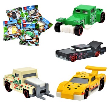 MINECRAFT FIGURKI METALOWE SASZETKA RESORAKI ALLOY