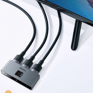 ДВУСТОРОННИЙ РАЗВЕТВИТЕЛЬ HDMI BASEUS SWITCH — 2x HDMI 4K/30 Гц