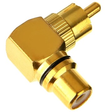 ADAPTER KĄTOWY WTYK GNIAZDO RCA CINCH NAKAMICHI HQ