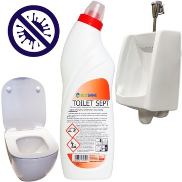 Eco Shine TOILET SEPT 750ml żel do mycia i wybielania armatur sanitarnych