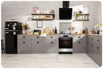 Zestaw RETRO AMICA ED17319B + PGA6101ApCb + KGC15634S + OKC6212RA Antracyt