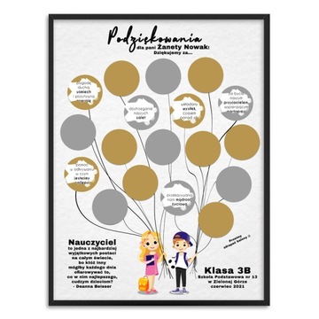 Скретч-постер «Спасибо учителю» 30x40