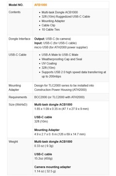 Brinno AFB1000 Kabel USB-C 10m/32ft Extender Kit