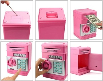 СЕЙФ-КОПИЛКА ДЛЯ МОНЕТ БАНКНОТ АТМ + ПИН-код