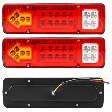 LED PARA LAMPY TYLNE DO PRZYCZEPKI 12V Z STRZAŁKA