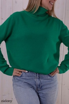 KLASYCZNY SWETEREK GOLF GŁADKI CIEPŁY SWETER *2XL