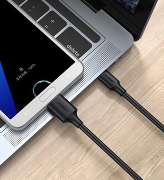 Кабель Ugreen USB-C — Micro USB-B SS, 1 м