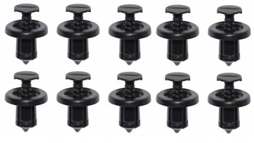 NISSAN QASHQAI SPINKI KOŁKI OSŁONY SILNIKA 10 SZT