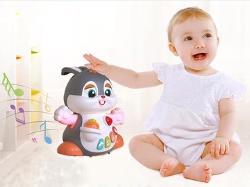 Интерактивная игрушка для ползания танцующего кролика для детей ZA5071