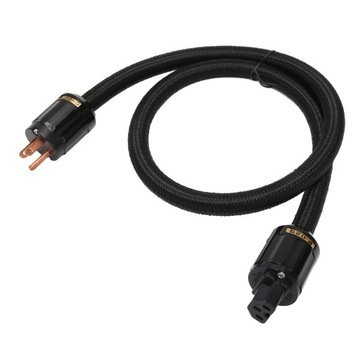 kabel zasilacz hifi 12awg, 3-rdzeniowy wtyk z czystym miedzią, 125 v, 15 a
