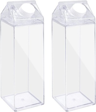 Przeźroczysty pojemnik na sok mleko 500ml 2szt TOP
