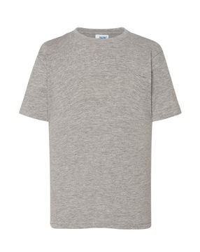Koszulka dziecięca T-shirt szary melanż w-f 140 JHK 9 -11 lat