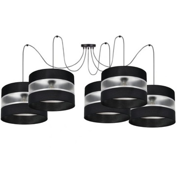 LAMPA WISZĄCA ŻYRANDOL SPIDER PAJĄK W PASKI 30CM
