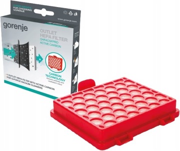 Gorenje filtr HEPA aktywny węgiel odkurza VCEA21