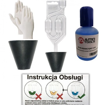 Тестер прокладок головки блока цилиндров Co2 LIQUID KIT, TEST