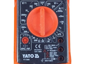 Мультиметр/цифровой измеритель, зуммер YT-73080 YATO