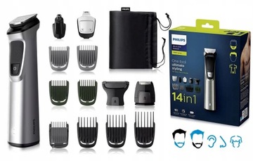 ТРИМЕР ТРИМЕР PHILIPS MULTIGROOM 14 в 1 + ЧЕХОЛ Dual Cut STYLING