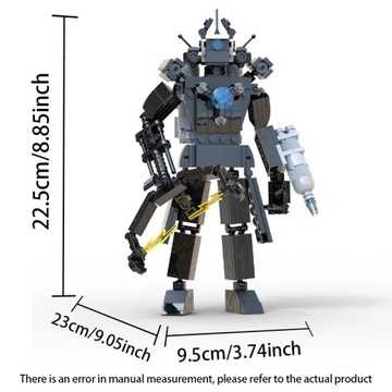 MOC Skibidi Туалетная фигурка Строительные блоки Титан Часы Человек обновление 4