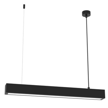 Lampa wisząca podłużna czarna nad stół wyspę bar 64 cm Milagro