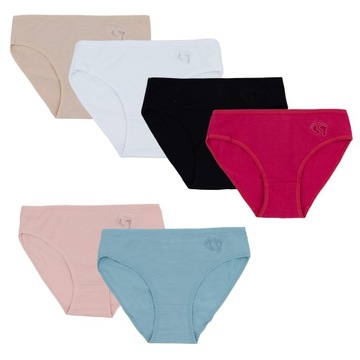 6x MAJTKI DAMSKIE FIGI BAWEŁNA HAFT r. 4 XL