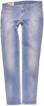 WRANGLER spodnie LOW SKINNY blue jeans _ W31 L34