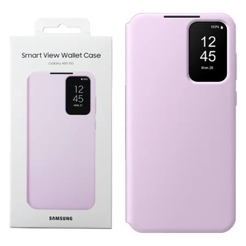 ORYGINALNE ETUI SAMSUNG GALAXY A55 5G SMART VIEW WALLET CASE LAWENDOWE