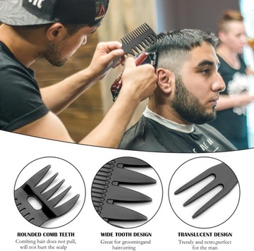 Grzebień męski zestaw do stylizacji włosów, szczotka do włosów, 7 sztuk