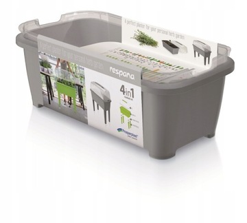 Популярный набор плантаторов парникового ресурса 77x39x H82 см. Каменный серой