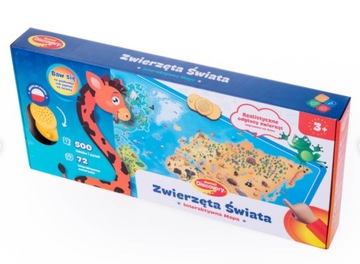 ИНТЕРАКТИВНАЯ КАРТА ЖИВОТНЫХ МИРА DUMEL 60846