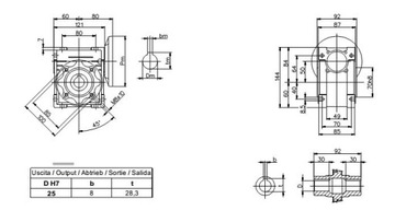 Мотор-редуктор 0,37 кВт 400 В редуктор 050