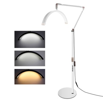 Andoer HD-M2X 20W półksiężycowa lampa podłogowa LED biała