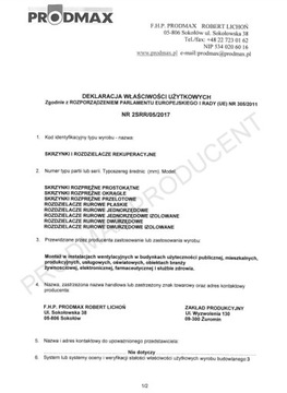 Rekuperacja Do Mieszkań 140-160 m2 Fi 75 Zestaw