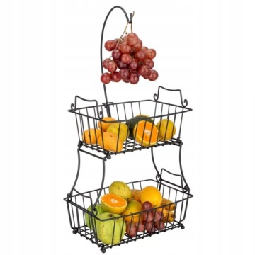 CZARNY LOFT KOSZYK NA OWOCE DRUCIANY PATERA MISA