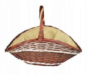 Плетеная корзина для плетения для камина