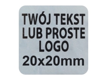 СЕРВИСНЫЕ НАКЛЕЙКИ УПЛОТНЕНИЯ 20x20 VOID MAT 500 шт.