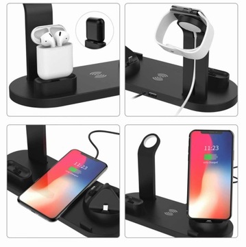 Док-станция Qi для Apple Watch AirPods iPhone