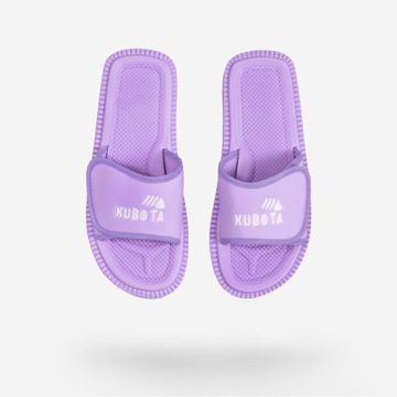 KLAPKI KUBOTA RZEP PASTELOWO FIOLETOWE 38 DAMSKIE MIĘKKIE KLAPKI DOMOWE 38