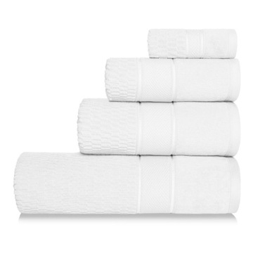 BIAŁY RĘCZNIK WELUROWY 100x150 BAWEŁNA PERU