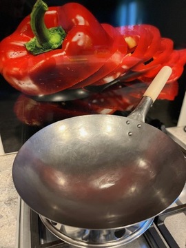 [KO] Вок из углеродистой стали ручной ковки, 14 футов (36 см)