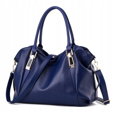 Blue Ladies Handbag Female PU Handbag Shoulder Bag