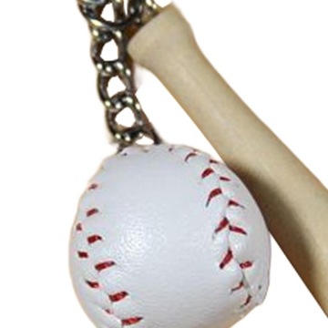 Brelok w kształcie kija baseballowego Brelok baseballowy Dekoracyjna piłka sportowa 3D S