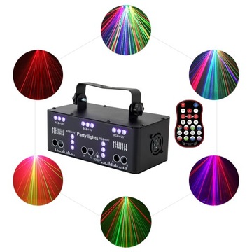 21 глаз RGBW LED DJ Лазерное сценическое освещение