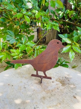 Украшение птицы, фигурка, скульптура, сад, цветочный горшок, украшение для забора, кол, терраса, металл