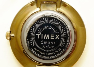 Czarny klasyczny na skórzanym pasku zegarek Timex T2N794 Unisex BOX+ Grawer