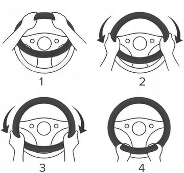 ЗАМШЕВЫЙ АЛЬКАНТАРА Чехол на руль UNIVERSAL 37 – 38 СМ ПРЕМИУМ