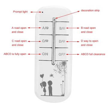 220 V 4-kierunkowy inteligentny bezprzewodowy przełącznik cyfrowy UE