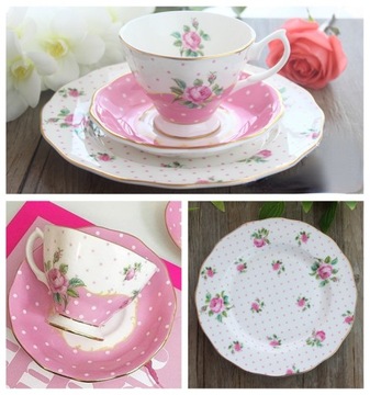 ТОНКАЯ ФАРФОРОВАЯ ЧАШКА РОЗОВАЯ РОЗА 220 МЛ КОСТЯНОЙ ФАРИН НА ПОДАРОК